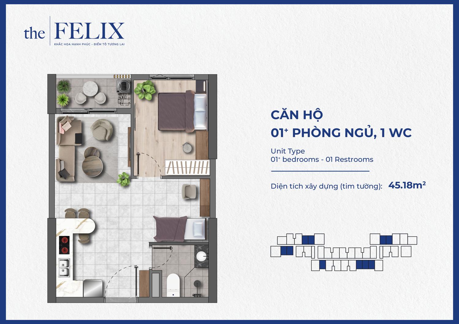 Mặt bằng & thiết kế The Felix